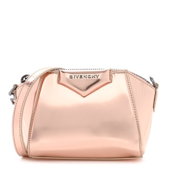 Givenchy💎Polyurethane Nano Antigona Crossbody✨Light Patent Leather Rose Gold✨ - Picture 3 of 13